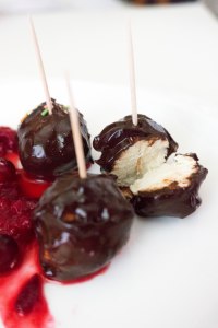 Estonian Chocolate glazed Quark Snack. Kohuke